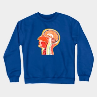 Human Anatomy- Pixelated Nasal Cavity Illustration Crewneck Sweatshirt